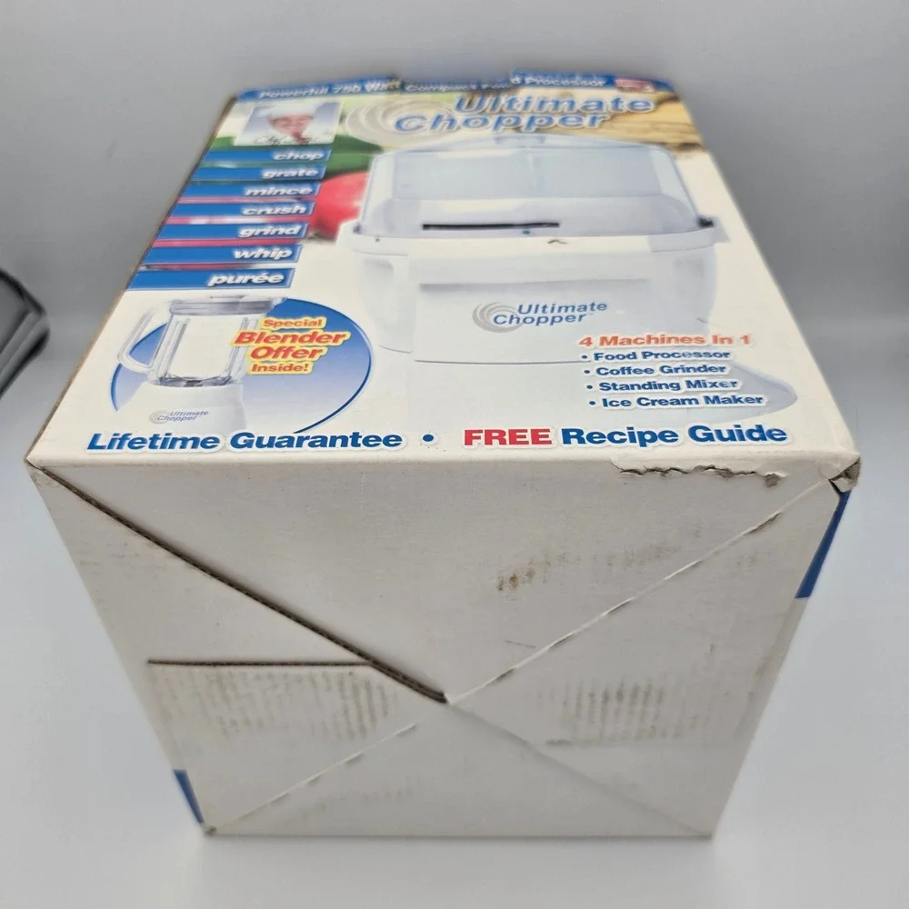 Ultimate Chopper Food Processor CH-1 White New Open Box